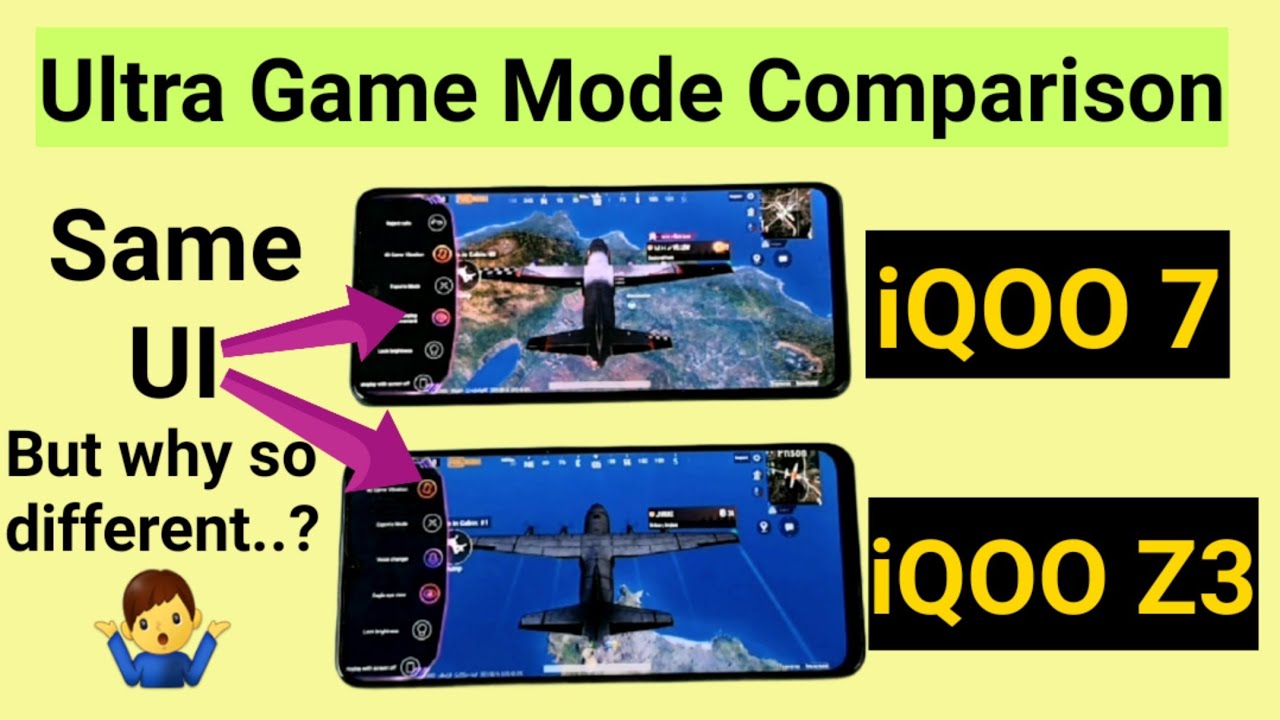 iQOO 7 vs iQOO Z3 Ultra Game Mode features comparison which is better snapdragon768G vsSnapdragon870