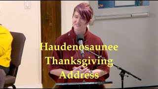2025 10 12 Rev Sally “Haudenosaunee Thanksgiving Address”