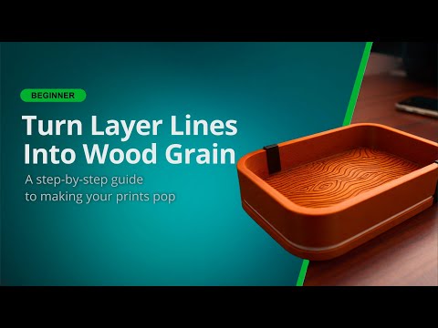 How to Turn Layer Lines into Wood Grain in Bambu Studio