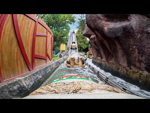 Log Flume PARC ASTERIX (BEST Log Flume!)  "Menhir Express"
