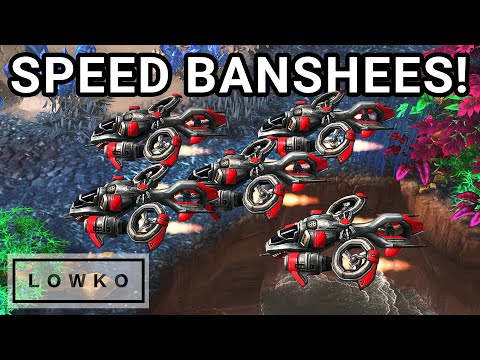 StarCraft 2: GuMiho's SPEED BANSHEES vs Solar!