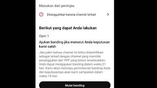 Download lagu How to Appeal because the channel was suspended because of the related channel mp3