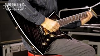 Jackson Custom Select Kelly Flat Top Electric Guitar, Transparent Black