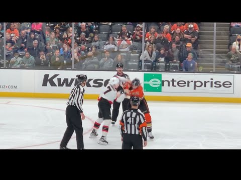 Fight Brady Tkachuk takes down Josh Manson