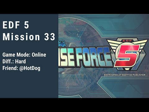 EDF 5 Mission 33 Cave Invasion Final Stage