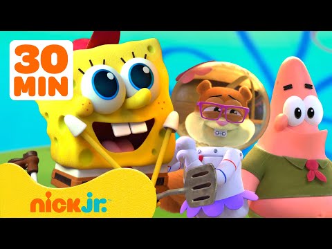 SpongeBob's Kamp Koral BFF Adventures & More! 💗 30 Minute Compilation | Nick Jr.