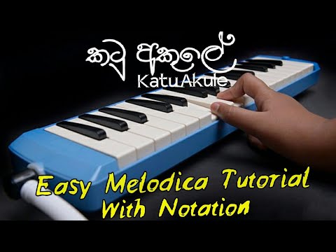 Katu Akule Notation |Amba Yaluwo| Lamaa Gee | Sinhala Kids Songs Notation | Keyboard Lessons Sinhala