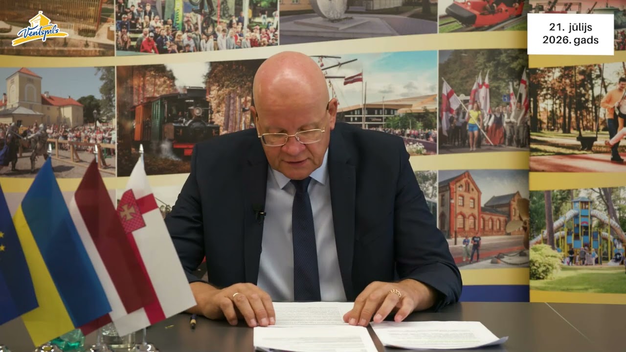 VIDEO: G.Blumbergs par Ventspils pilsētas aktualitātēm – 21.07.2026.