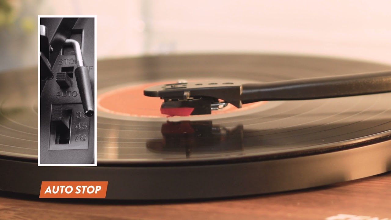 Fenton RP162 hifi retro platenspeler met Bluetooth, speakers en mp3 recording