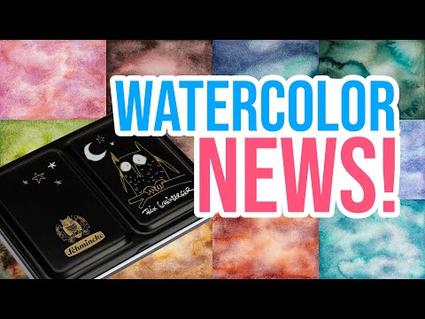Watercolor News! - Metamorphose Collection, New Schmincke Palette, Pigment + Cat News! 🎨