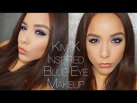 Kim K Inspired Blue Eye Look ft.  ABH Shadow Couture Palette