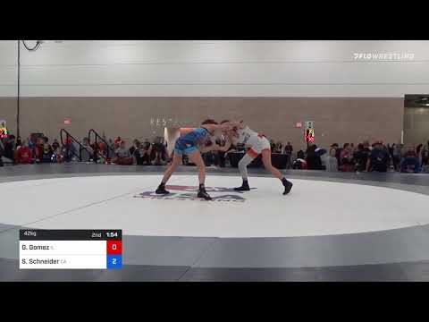 42 Kg Rr Rnd 1 - Gabriella Gomez, IL Vs Skye Schneider, CA