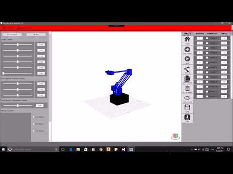 Robotic Arm Windows Application