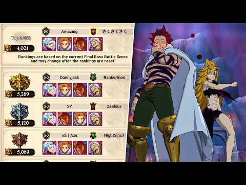 Top 5% 4000+ Points Final Boss Monspeet & Derieri! (7DS Guide) Seven Deadly Sins Grand Cross