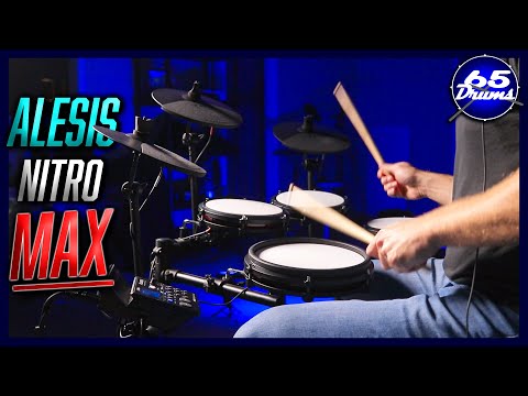 Alesis Nitro Max Kit Electronic Drum Set 2023 - Present - Black image 6
