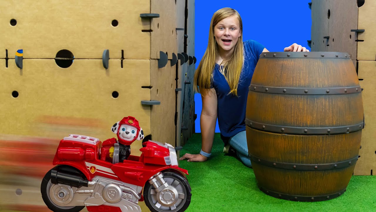 Watch video Assistant Searches Giant Box Fort for Paw Patrol Moto HQ Now Assistant Searches Giant Box Fort for Paw Patrol Moto HQ