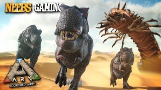 Ark: Survival Evolved - T-Rex Army vs Deathworm!!!