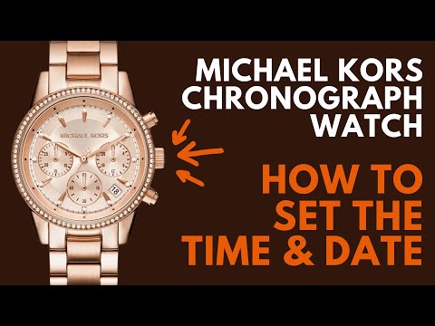 How to Set the Time and Date on a Michael Kors Watch