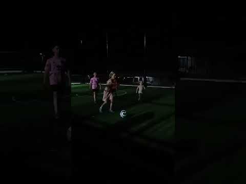 Slow-motion football in a park in Escazu, San Jose (Costa Rica)