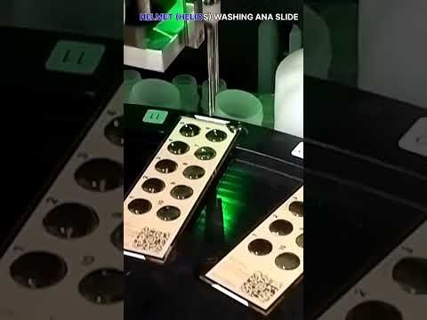 HELMET doing amazing work for blood testing in Lab. ANA test slide washing@MSeries324