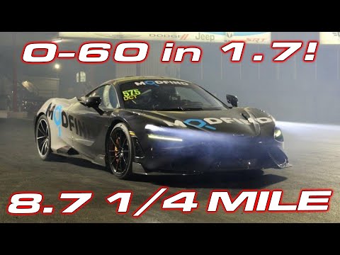 WORLD RECORD MCLAREN AT TX2K * 0-60 MPH in 1.7 Seconds * 8.7 1/4 Mile vs 1,400HP Sheepey Race R8