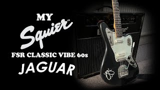Video thumbnail for My modded Squier FSR Classic Vibe 60s Jaguar Review/Demo by Chris Prescott Guitar