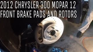 Chrysler 300 Mopar 12 Changing Front brake pads and rotors