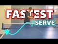How to do the World’s FASTEST Table Tennis Serve