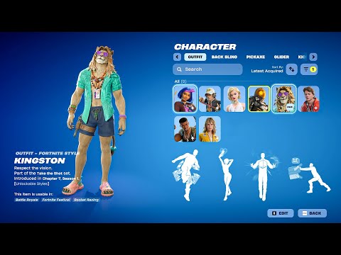 Fortnite Chapter 7 Battle Pass Skins & Emotes Showcase!