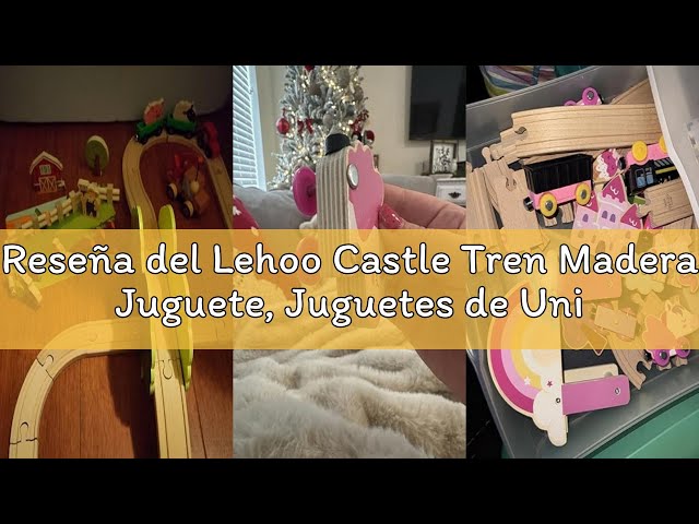 Vídeo relacionado con Lehoo Castle Tren Madera Juguete de Dinosaurios para Niños, Juguete de Tren Compatible con Thomas, Brio y Hape, Regalo para Niños y Niña