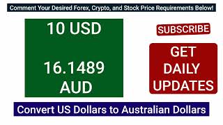 1 USD to AUD - Convert US Dollars to Australian Dollars 19 JANUARY 2025 America Dollar