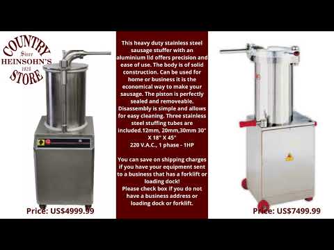 Get Powerful & Stainless Steel Sausage Stuffer from Texas Tastes at economical price