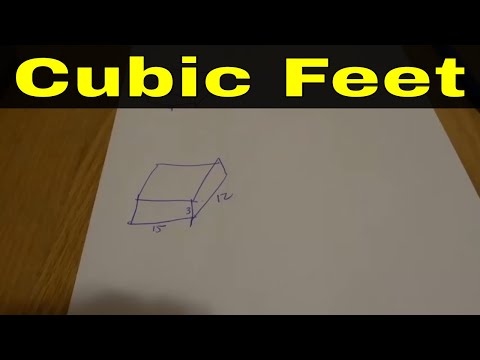 How To Find Volume In Cubic Feet-Tutorial