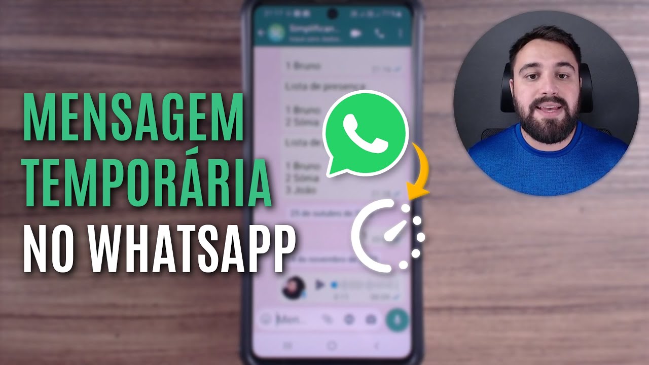 O QUE É MENSAGEM TEMPORÁRIA NO WHATSAPP?