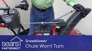 Snowblower Chute Won't Turn — Chute Control and Gearbox Issues