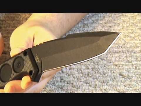 Tanto Version of Ka-bar Fin Knife, A Quick Look Video