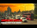 Morning London Bus Journey Crossing Tower Bridge Primrose Street To East Dulwich Route 42