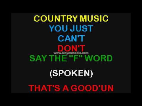 The F Word Live Tv Version  Duet   Hank Williams Jr  Kid Rock HD Karaoke PK00485
