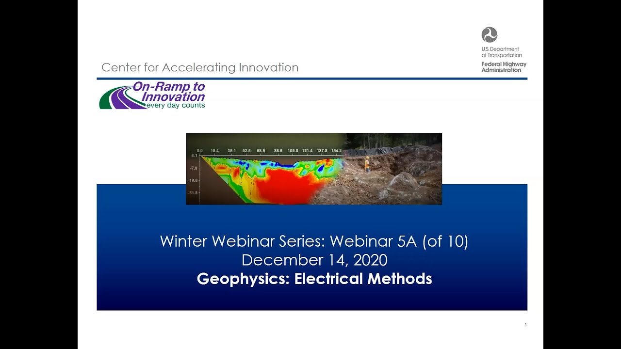 A-GaME Webinar #5: 'Double-Header' Geophysics: Electrical and Seismic Methods