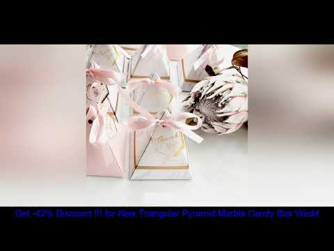 Review -42% - New Triangular Pyramid Marble Candy Box Wedding Favors and Gifts Boxes Chocolate Box