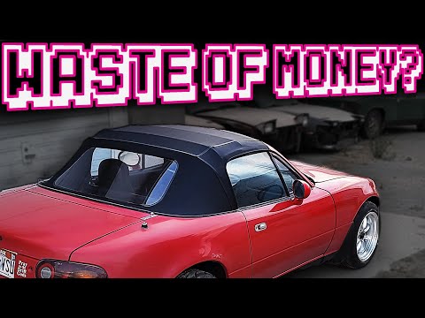 I installed the CHEAPEST Replacement Top on Amazon! | Cyberpunk Mazda Miata Build