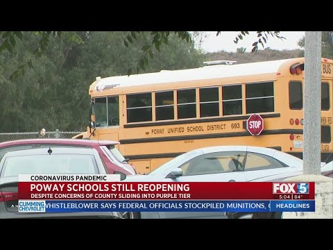 Poway Schools Push Ahead With Reopening Plan