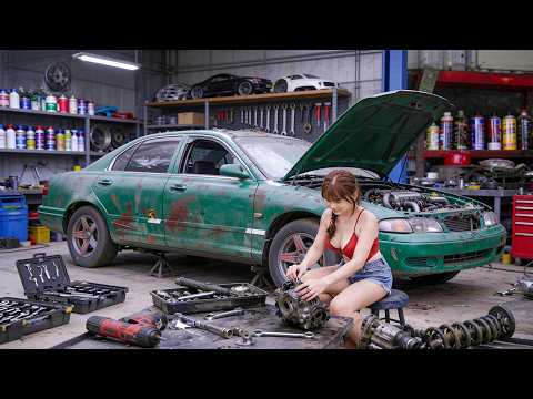 Talented Girl Perfectly Restores 1993 Mazda 626 | Full Classic Car Restoration - Huyên Repair