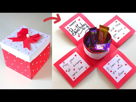 Happy Birthday Gift Box Ideas for a Friend/ Easy Birthday Card Making Ideas/ DIY Birthday Gift Ideas