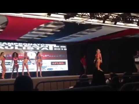 Atleta Edna Gomes 3ª colocada V Campeonato Estreantes Paulista IFBB Wellness Master 2015