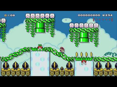 Piranah Garden In The Sky by DJ Tham - Super Mario Maker 2 - No Commentary 1bv 1bw
