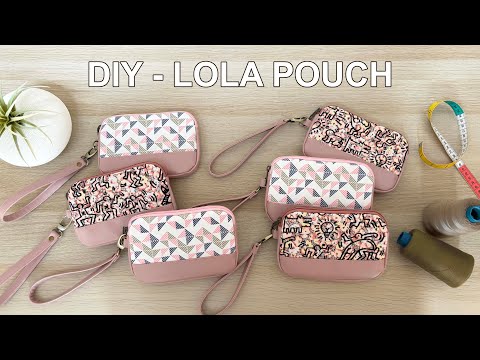 DIY Lola Pouch - Step by step tutorial with free pdf pattern
