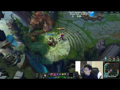 League Of Legends S7 — Doublelift as Jhin Tahm Kench vs Miss Fortune Thresh Bot  Ranked Gameplay