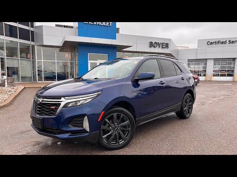 2022 Chevrolet Equinox AWD RS in Blue for sale at Boyer Chevrolet Lindsay Ltd. in Lindsay, ON