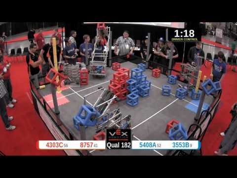 2015 VRC Sci Q182 - 4303C 8757 vs 5408A 3553B - 88 to 56 - VEX Worlds 2015 - Science Division